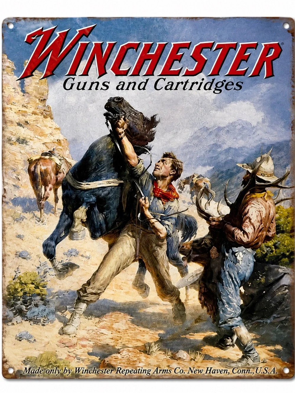 NEW Winchester Metal Sign